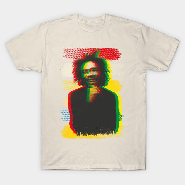 Bob Marley reggae colours T-Shirt by HAPPY TRIP PRESS